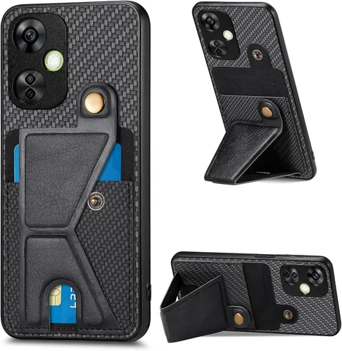 Vista 218 de Funda para Oppo K10x / OnePlus Nord CE 2 Lite 5G Funda para Realme 9 5G / 9 Pro / Q5 / V25 Funda de piel sintética con ranuras para tarjetas