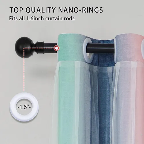 Vista 4 de XiDi Cortinas rosas y grises para dormitorio de niñas, calcomanías de pared de unicornio, cortina verde, cortinas de oscurecimiento de habitación