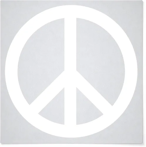Peace Sign 2 Laser Cut Alder Wood Earrings, Hook Style, Satin Finish