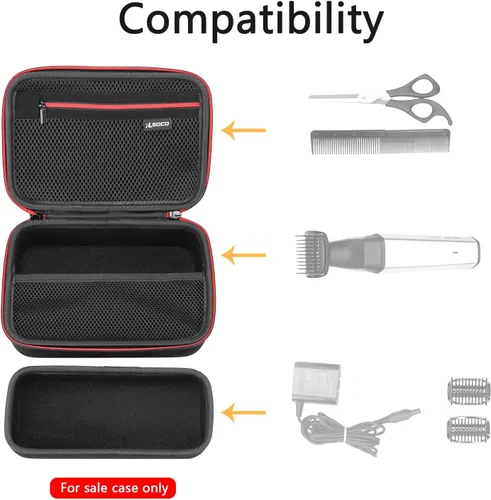 Vista 3 de RLSOCO Funda compatible con Philips Norelco Body Groomer serie 7000/5000 para hombre y afeitadora de cabello íntimo y recortadora, se adapta a