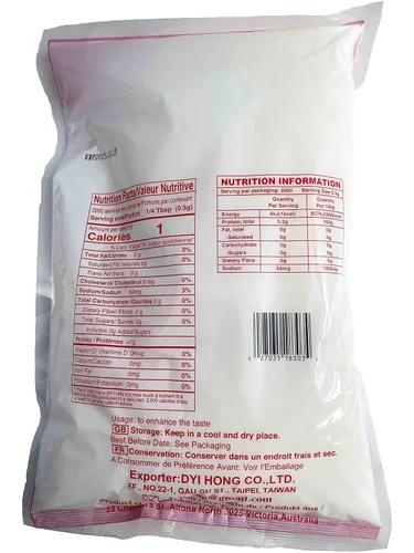 Vista 2 de Mong Lee Shang MSG, glutamato monosódico, condimento Umami, condimento MSG, potenciador del sabor, 35.2 onzas, HALAL