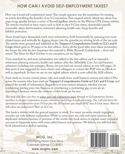 Vista 2 de Taxpayer's Comprehensive Guide to LLCs and S Corps 2020 Edition