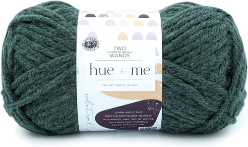 Vista 69 de Lion Brand Yarn, Hue + Me - Hilo grueso para tejer a ganchillo, tejer y manualidades, agave, 1 paquete