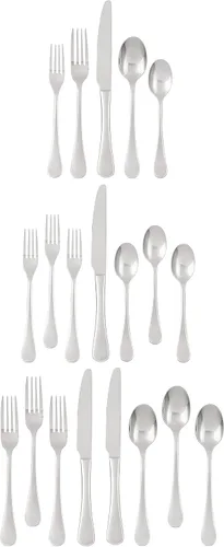 Vista 2 de Ginkgo International Varberg - Juego de cubiertos de acero inoxidable, 20 piezas, servicio para 4