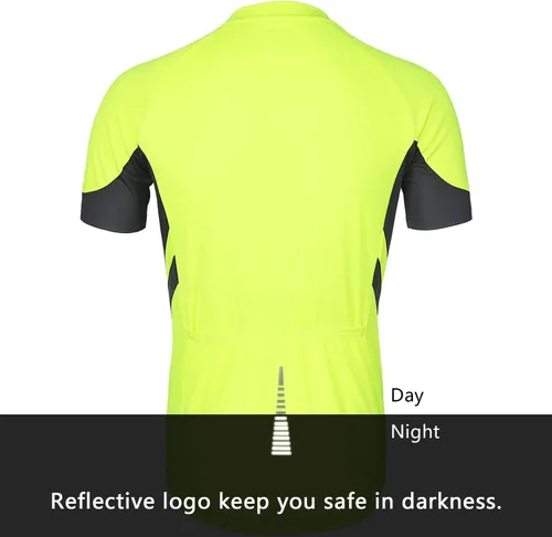 Vista 2 de ARSUXEO Camiseta de ciclismo de manga corta para hombre 636