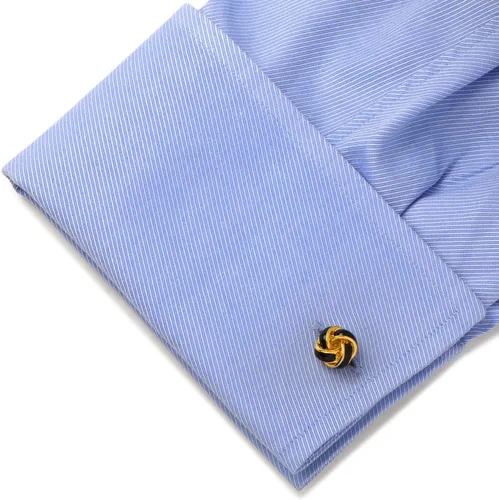 Vista 3 de Ox and Bull Trading Co. Gemelos de nudo negro y dorado