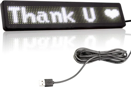 Vista 9 de Leadleds Letrero LED de desplazamiento, USB de 5 V LED para automóvil, control de aplicación Bluetooth, animación de texto personalizado, graffiti