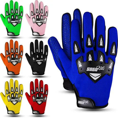 Guantes de motocross juveniles, protección profesional para motociclistas de cross y BMX, equipo de alto rendimiento para niños y niñas, diseñados