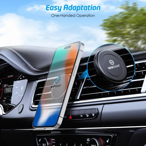 Vista 8 de Soporte magnético para teléfono en el coche, WixGear [2 Pack] Soporte magnético universal para ventilación de aire para teléfono en el coche
