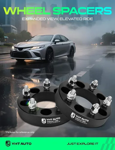 Vista 2 de YHTAUTO 5x4.75 Espaciadores de rueda de 31.75 mm para Chevrolet Camaro, Corvette, Cadillac, GMC, Modelos Pontiac, Espaciadores de rueda forjados