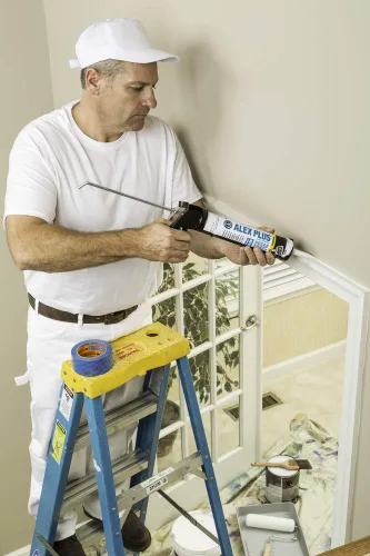 Vista 8 de Sellador de látex acrílico transparente con silicona Dap 18156 en tamaño de 10.1 onzas, 18152