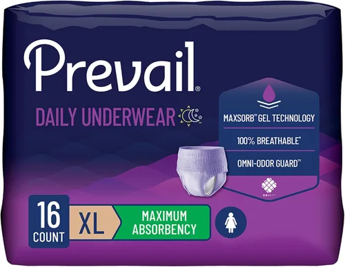 Vista 13 de Prevail Ropa interior protectora para incontinencia para mujer, máxima absorción, talla S, 22