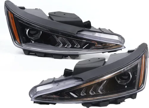 Juego de Faros Par para Hyundai Elantra 2019 2020 Lado Izquierdo del Conductor Lado Derecho del Pasajero Faros Halógenos Proyector Conjunto de Faros