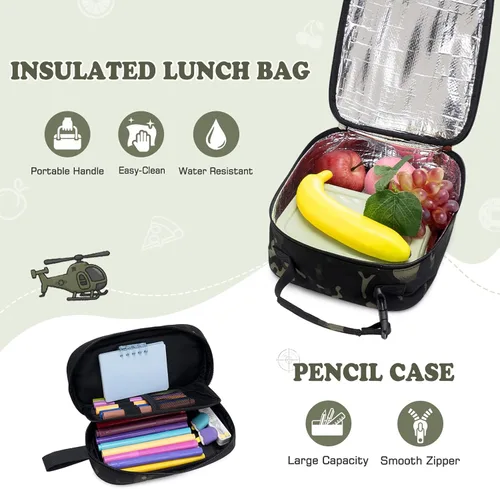 Vista 8 de Mochila con ruedas de camuflaje para niños, Camuflaje Blackgray