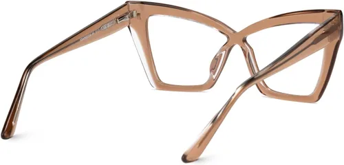 Vista 4 de Zeelool Marco de gafas de ojo de gato de moda para mujeres con lente transparente sin receta Midgett ZJGA565558
