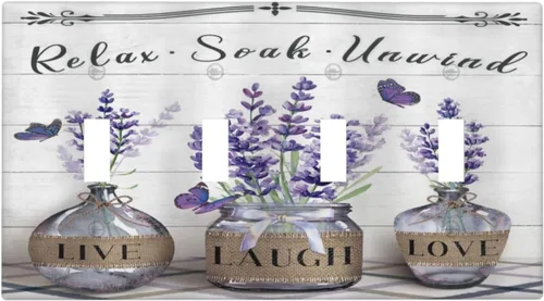 Vista 82 de Cubiertas de pared de lodge rústico retro con diseño de osos, ciervos y animales salvajes. Placas de pared dúplex simples para interruptor de luz.