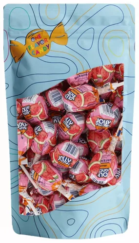 Vista 5 de Caramelo Jolly Ranchers de un sabor en palo, caramelos a granel en bolsa resellable (sabor cereza, paquete de 40)