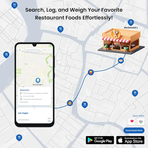 Vista 6 de Báscula nutricional - Báscula digital de alimentos de cocina con aplicación, báscula inteligente de alimentos para seguimiento de calorías