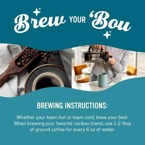 Vista 5 de Caribou Coffee, Medium Roast Ground Coffee, 100% Arabica Coffee - Caramel Flavored 66 Ounces (6 Bags of 11 Ounces)