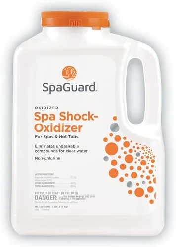 SpaGuard Oxidante de Choque para Spas y Jacuzzis, 7 lb, Individual, Oxidante Sin Cloro, Fácil de Usar, Tratamiento de Choque de Disolución Rápida