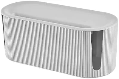 Vista 7 de 12.5x5.7x5.3in Cable Management Box Cable Organizer Box and Power Strip Box Hide Desk Cord and Floor Cables to Cover and Hide & Power Strips & Cords