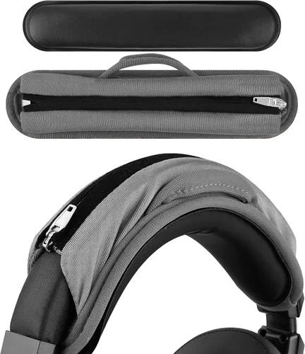 Vista 13 de Geekria Funda de Diadema Mediana de Velour con Velcro + Juego de Protector de Almohadilla, No Se Necesitan Herramientas, Compatible con Auriculares