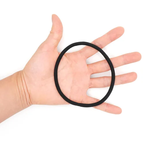 Vista 4 de Lazo extra largo para cabello grueso y rizado, soportes elásticos para cola de caballo para mujeres u hombres, accesorios para el cabello trenzas