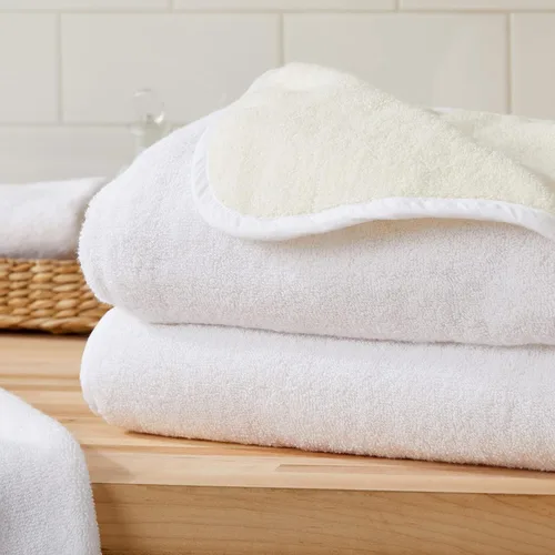 Vista 5 de Great Bay Home Toallas de baño reversibles de dos tonos 100 % algodón, absorbentes de secado rápido, colección Vanessa (toalla de mano