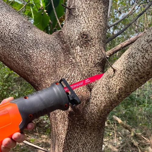 Vista 7 de Hojas de sierra recíproca para poda de madera, hojas de sierra de 6 pulgadas para árboles de corte de madera, hojas de sierra de madera