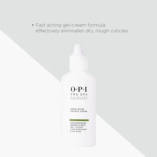 Vista 3 de OPI ProSpa Crema exfoliante para cutículas, removedor de cutículas para uñas, fórmula de crema de gel para manos secas y ásperas, 0.9 onzas líquidas
