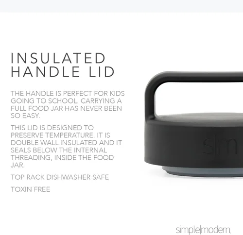 Vista 3 de Simple Modern Tarro de comida para comida caliente Reutilizable de acero inoxidable aislado al vacío a prueba de fugas, almacenamiento de almuerzo