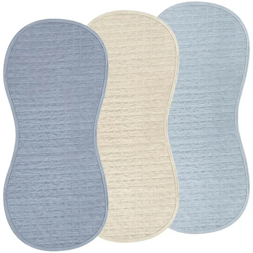 Vista 16 de Hahafelt 3 piezas de fundas para cambiador de pañales se ajustan al cambiador de forma de maní, impermeables, almohadillas de pañal de algodón