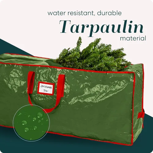 Vista 4 de Handy Laundry, Bolsa de almacenamiento para árbol de Navidad almacena el árbol de Navidad artificial de 9 pies, material impermeable duradero, bolsa