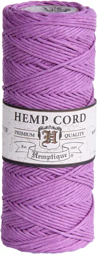 Vista 38 de Hemptique - Carrete de cordón 100 % cáñamo - 62.5 m/205 pies de cuerda de cáñamo - Hecho con amor - N.º 20 ~ 1 mm de hilo de cordón para hacer