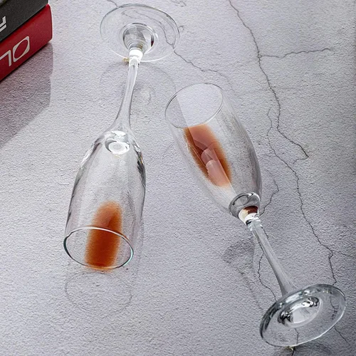 Vista 6 de C CREST Set of 12, Champagne Glasses, 6 Ounce Champagne Flute, Lead-free Drinkware, Clear