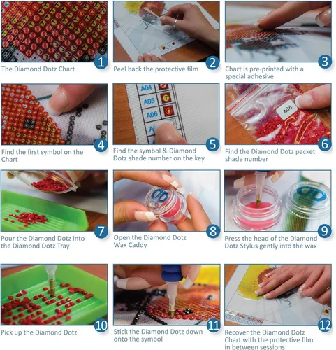Vista 7 de DIAMOND DOTZ Seaside Vigil - Kits de pintura de diamantes para adultos, kits de arte de diamantes, un kit de manualidades creativo relajante