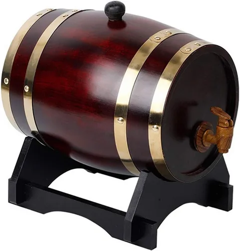 Barril de vino Barril de madera maciza 5L/10L/20L/50L Barril de vino, dispensador especial de barril de vino de madera, vino tinto envejecido o
