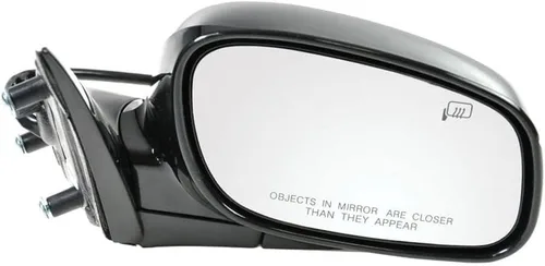 Vista 37 de TRQ Cubierta cromada del espejo manual del lado del pasajero, acabado liso para Volvo VNL 2004-2014