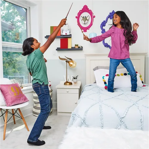 Vista 6 de Wizarding World Harry Potter, Varita Spellbinding de Albus Dumbledore de 12 pulgadas con tarjeta de hechizo coleccionable, juguetes para niños