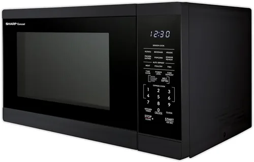 Vista 9 de SHARP Horno microondas para encimera con plato giratorio extraíble de 12.4 pulgadas, 1100 vatios, 1.4 pies cúbicos, color negro