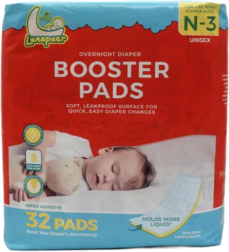 Almohadillas elevadoras de pañales durante la noche, detén fugas durante la noche, insertos de pañales con adhesivo para pieles sensibles – Se