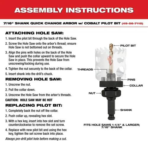 Vista 8 de Milwaukee Electric Tool 49-56-0117 Sierra de agujero bimetálica, 2