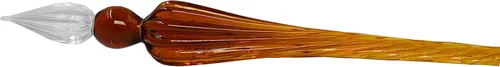 Vista 2 de Pluma de inmersión de cristal hecha a mano Pluma de inmersión de caligrafía de vidrio Pluma de firma de vidrio Regalo de negocios Café