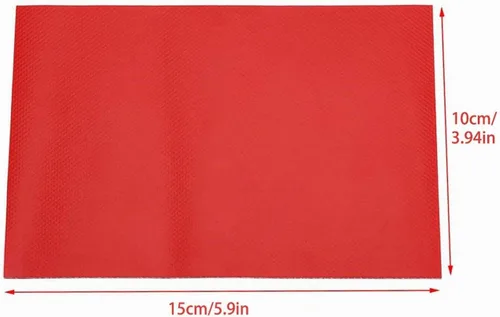 Vista 6 de Kit de reparación de barco de 6 piezas con parches de PVC para kayak inflable 3 parches de PVC y 1 regla