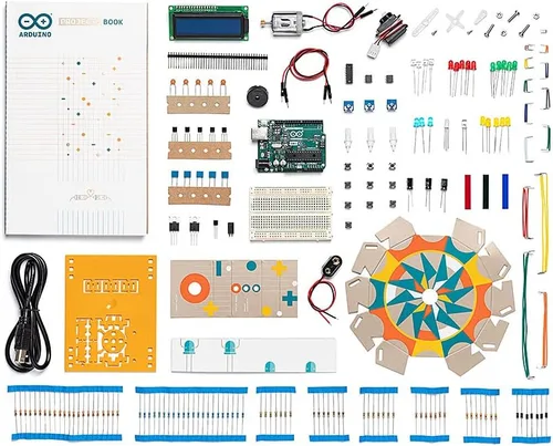 Arduino K000007 kit para principiantes, oficial, en inglés, con libro de 170 páginas