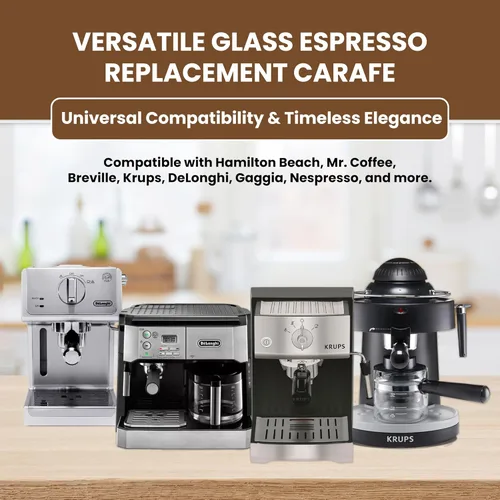 Vista 5 de CAFÉ BREW COLLECTION Repuesto de jarra de café espresso universal de 4 tazas de alta calidad, compatible con máquinas Hamilton Beach, Mr. Coffee