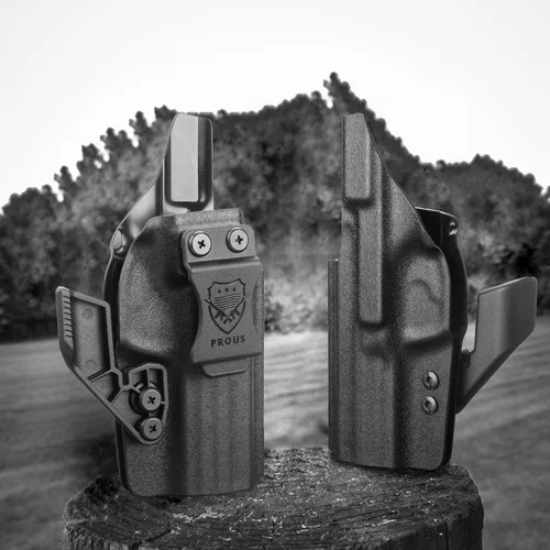 Vista 7 de PROUS Funda Kydex IWB Select para Echelon/Hellcat Pro/Hellcat, S&W Bodyguard 2.0/M&P 9/.40, Glock 17/19/43X MOS, Sig P365/P320 M17 M18, Taurus