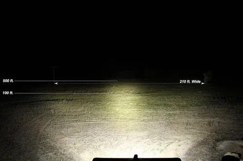 Vista 2 de Baja Designs Squadron-R Pro Par de cápsulas de luz LED negras, luces todoterreno, faros delanteros de conducción para camión, SUV, UTV