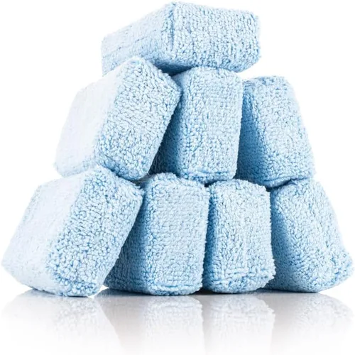 Vista 3 de The Rag Company - Almohadillas aplicadoras de esponja de rizo - Aplicadores de detalles reutilizables para el cuidado interior y exterior