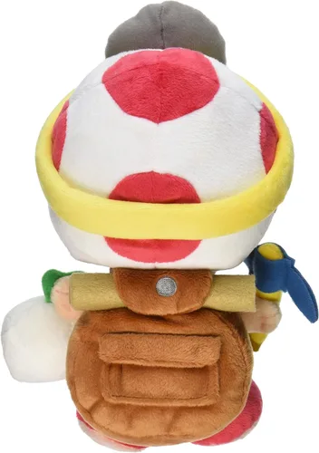 Vista 2 de Little Buddy Super Mario Bros. Captain Toad Standing Pose - Peluche de peluche, 9 pulgadas, multicolor (1409)
